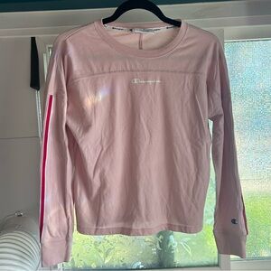 Pink sleeve stripe long sleeve